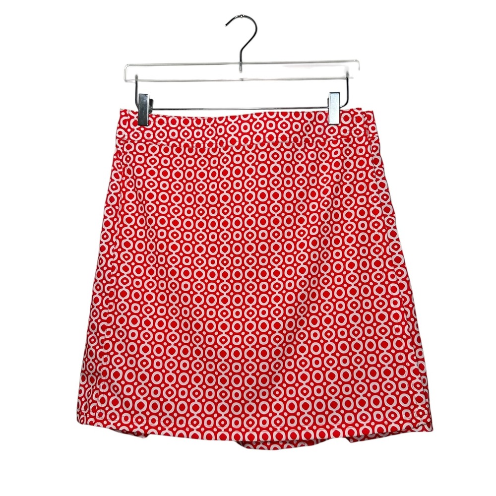 RipSkirt Hawaii Wrap Skirt Dot Dot Dot Red White Geometric M Length 2 NWT